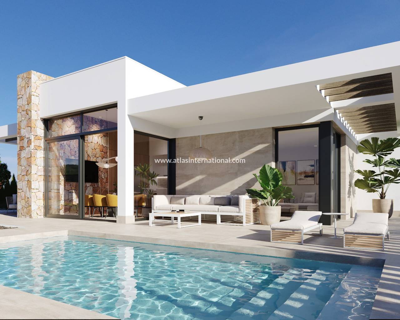 Frittliggende villa - New Build - Fuente Alamo - Fuente Alamo