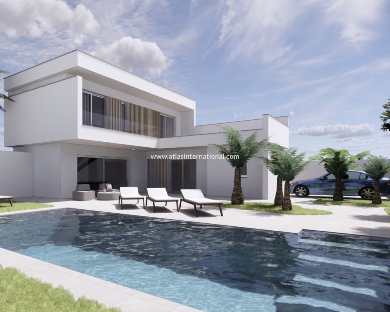 Semi-Detached Villa - New Build - Santiago de la Ribera - Open V7 Corner