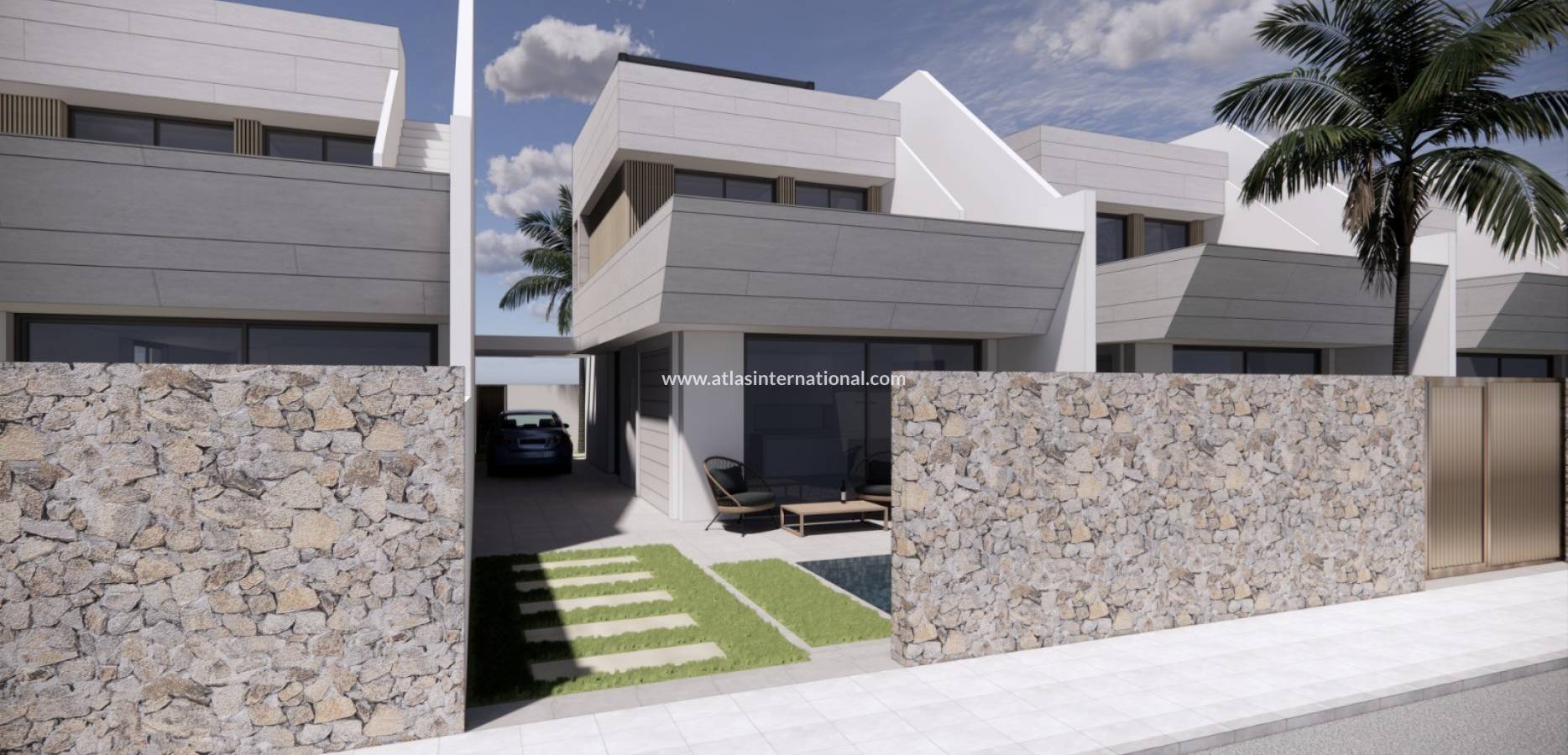 New Build - Frittliggende villa - Santiago de la Ribera